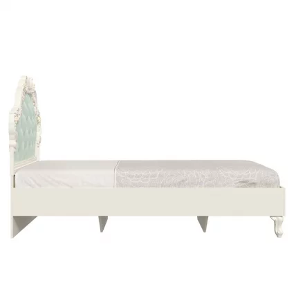 Кровать полутороспальная 1200 Луиза ЛД 665.095.000 Алебастр Мятный_2