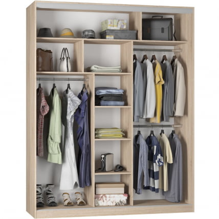 Шкаф-купе B-230х180х60-3(ЯАС-D9D9D9)_1