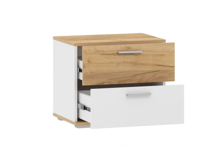 Тумба для обуви Санти НМ 013.24 Белый/Дуб Крафт Золотой_1