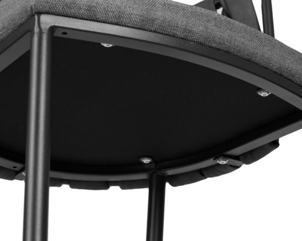 Стул полубарный ДОБРИН АМЕЛИА CОУНТЕР (серая ткань (Ф-48), темно-серый винтажный ПУ (МФ-12)) 4 шт / DOBRIN AMELIA COUNTER (F-48), PU (MF-12))_8