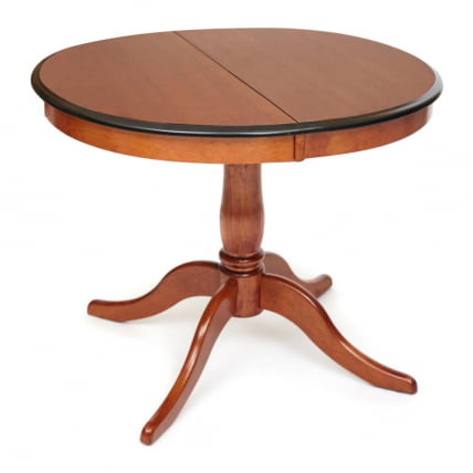 Стол раскладной Siena ( SA-T4EX) дерево гевея/мдф, 90+30х90х75см, MAF Brown_0