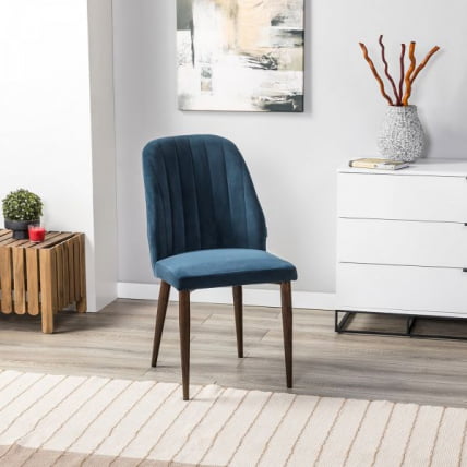 Стул Alen Diag blue/т. орех_8