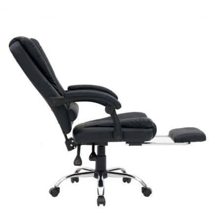 Кресло офисное с функцией вибромассажа CРОМЕКС (КРОМЕКС) Чилл МС-005 экокожа черное / CROMEX Chill MS-005_5