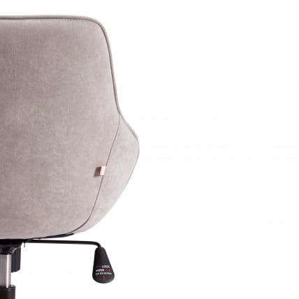 Кресло офисное DUBLIN велюр Clermon, св. -серый, 60_9