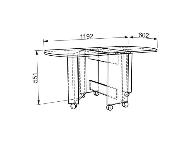 Стол журнальный Модуль №02 Дуб сонома_1