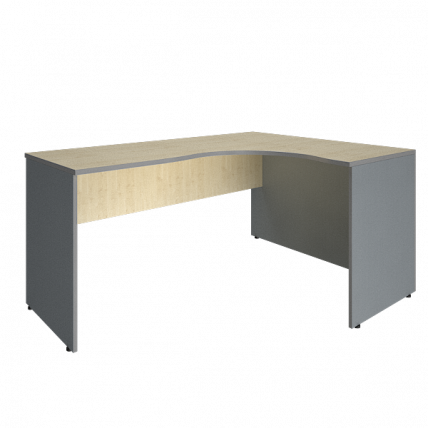 Стол криволинейный правый Riva А.СА-4 Пр Клен/Металлик_0