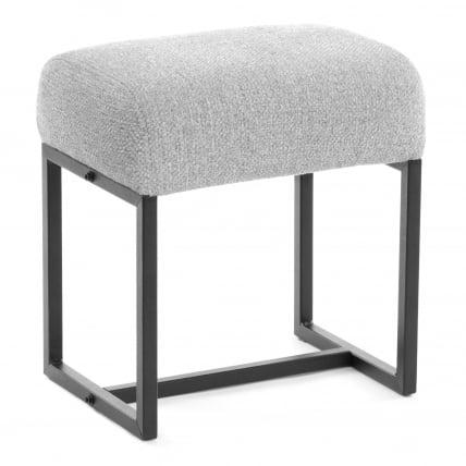 Пуф Charli Lux/Чарли Люкс П велюр/букле, VT shape silver_0