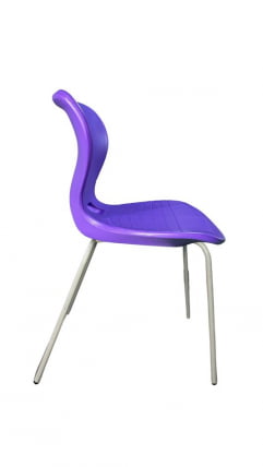 Стул универсального назначения АУРА (рост 6) Фиолетовый/Каркас серый / AURA_0