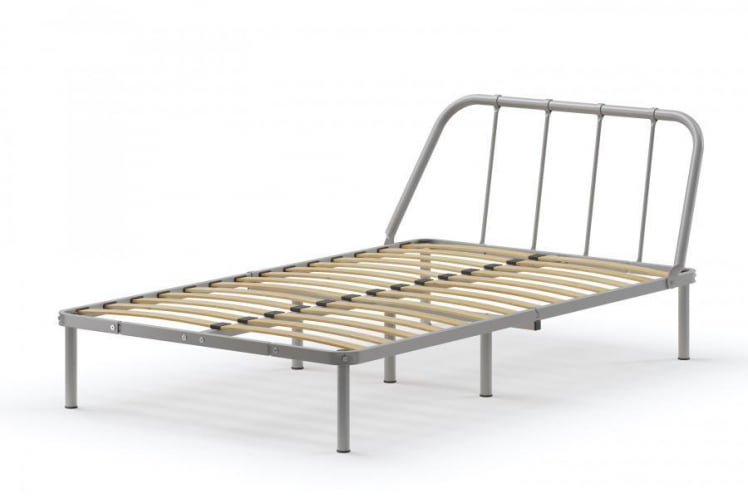 Кровать Мира с ортопедическими латами Материал фасада: Металл; Спальное место: 1600х2000 мм; Цвет: Белый_0