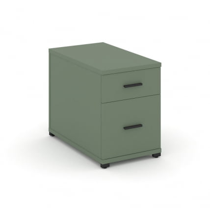 Тумба опорная/приставная с ящиком и распашным фасадом CONCEPT CN.TGO-004 B/W Кобо Черный_0