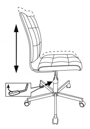 Кресло для оператора Бюрократ CH-330M Молочный экомех_5