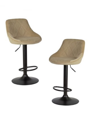 Стул барный DOBRIN LOGAN BLACK (мокко велюр (MJ9-9)) 2 шт_0