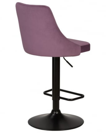 Стул барный DOBRIN JOSEPH BLACK (пудрово-сиреневый велюр (MJ9-52)) 2 шт_3