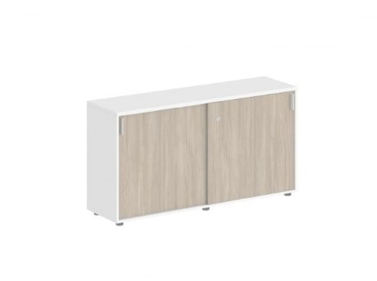 Шкаф-купе низкий с замком Sigma SG.702.WH.OD Белый Дуб темный_0