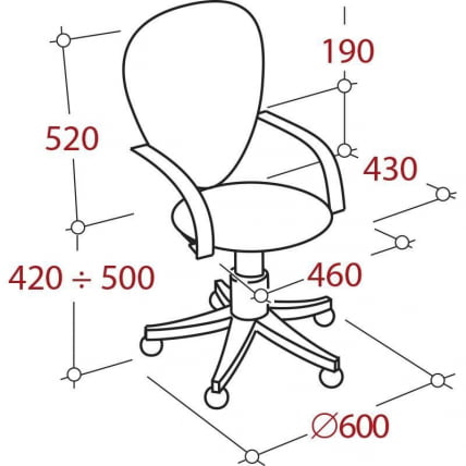 Кресло EChair-304 TC Net 498865 Черное_1