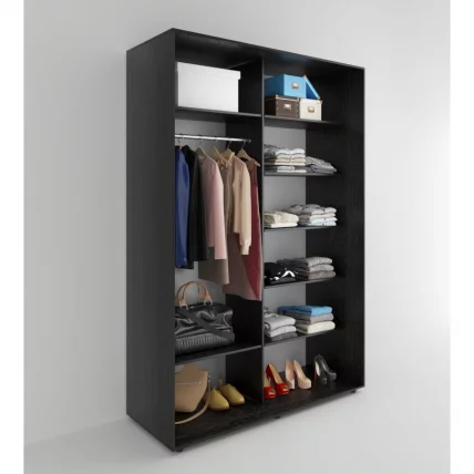 Шкаф-купе 2-х дверный Акцент-Дуэт КВ 1000х600 Венге_1