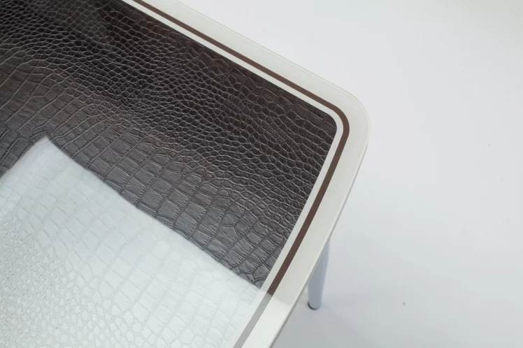 Стол обеденный Чикаго КЗ(6191) крем,крокодил коричневый_11