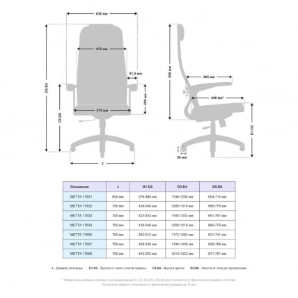 Офисное кресло МЕТТА B 1b 21/U158, Основание 17831 Синий Blue_3