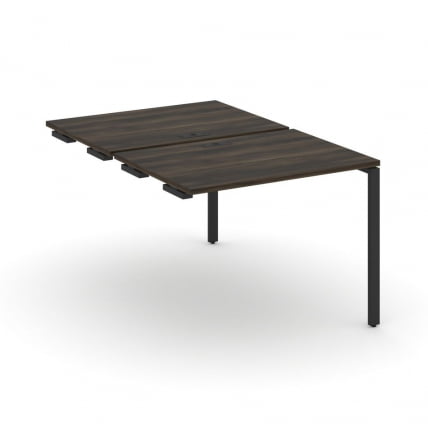 Двойной стол-приставка к опорным тумбам/шкафам CONCEPT CN.DSPR-001 Дуб Мали Черный_0