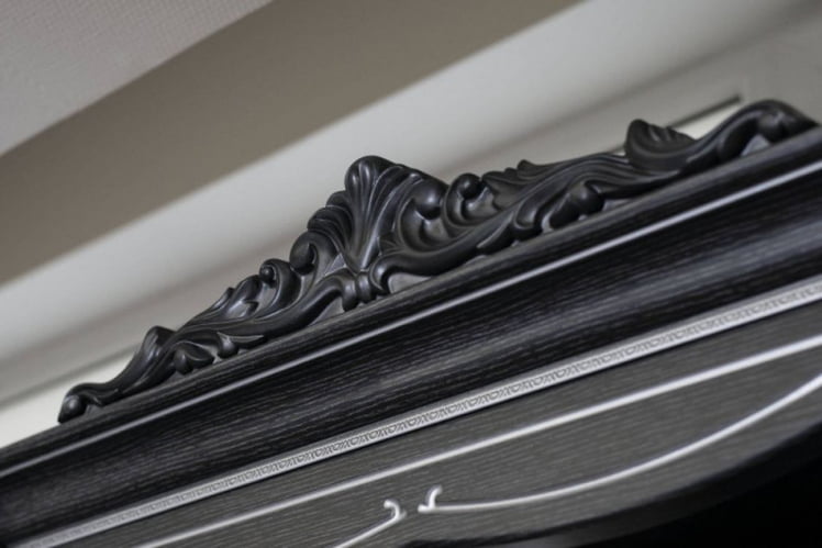 Кухонный гарнитур угловой Италия №07 Черный Дуб темный_13