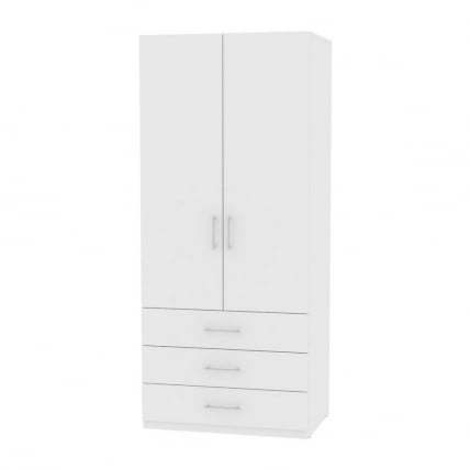 Шкаф распашный R-198х90х45-4(Белый)_0