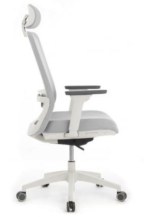 Кресло Ворк В-218C ВХИТЕ Светло-серый / Work W-218C WHITE_1