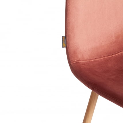 Стул БРЕЕЗЕ (мод. ДЖСC-58) Велюр/металл , 44 х 53 х 86 см, Корал (коралловый) ХЛР44 / натуральный / BREEZE (mod. JSC-58) Coral HLR44_7