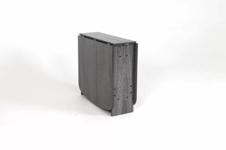 Стол-книжка раздвижной Оригами Ясень Анкор темный_0