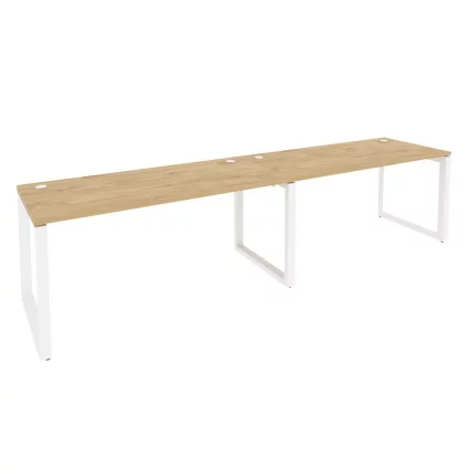 Рабочая станция на О-образном м/к ONIX O.MO-RS-2.4.7 Тиквуд Светлый/Белый_0