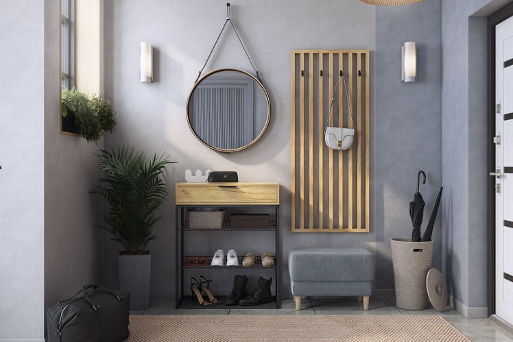 Вешалка Бери MPR-022 Дуб крафт золотой_1