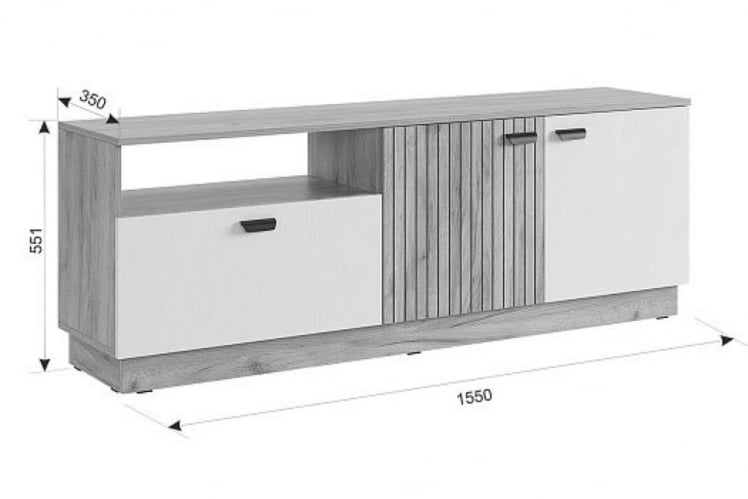 Тумба Моди MGM-03 дуб крафт золотой/белое дерево_10