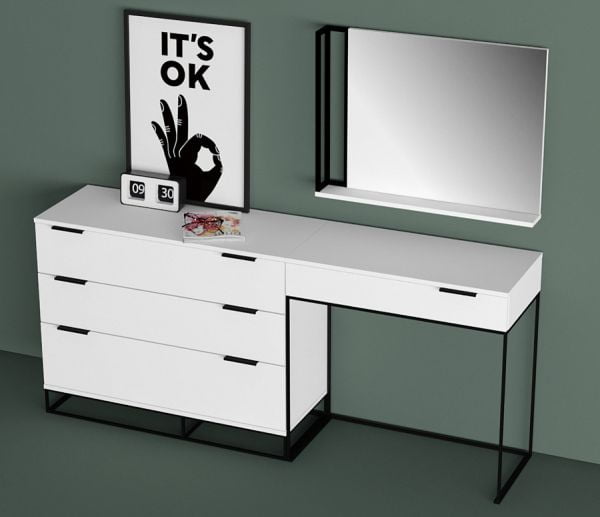 Туалетный стол City 80 см. белый_11