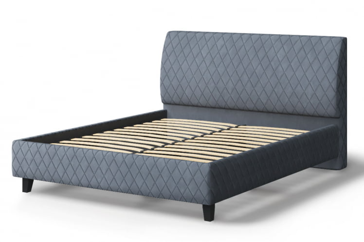 Кровать Хилтон, 2000 x 1800 мм, серый_1