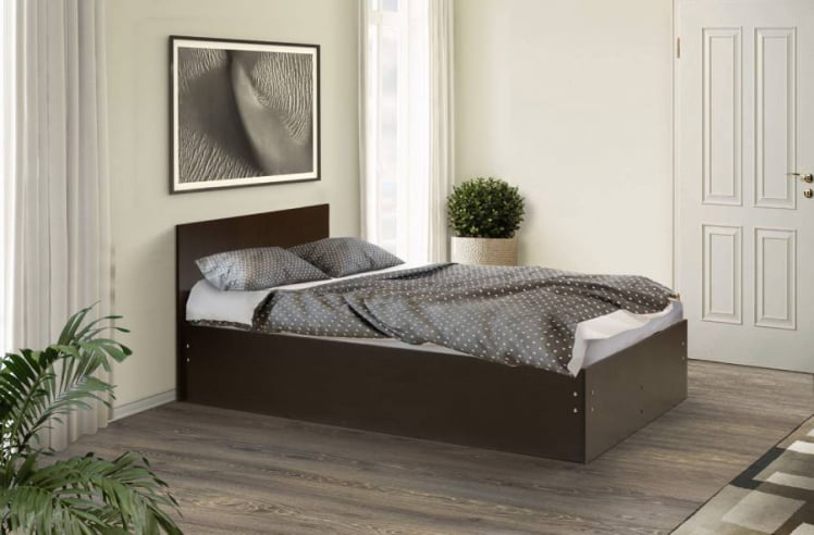 Кровать на уголках №4 1200*2000 Ясень Анкор темный_0