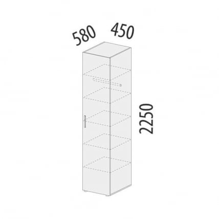 Шкаф-пенал (лев/прав) Николь 901.10_3