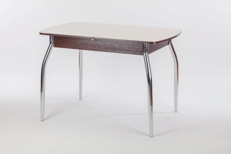 Стол обеденный Чикаго СТ(6191) венге,стекло бежевое_0