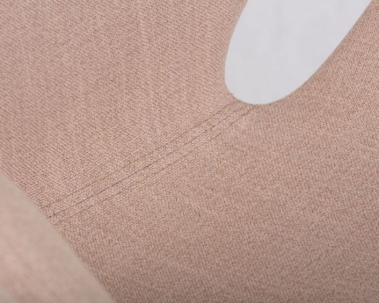 Кресло дизайнерское DOBRIN SWAN (бежевая ткань IF1, золотое основание)_8