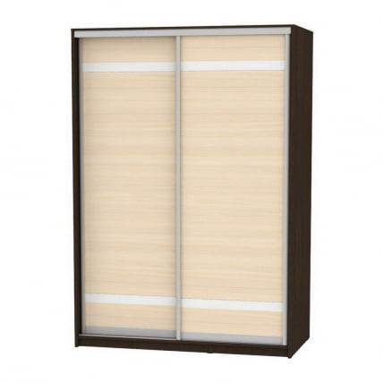 Шкаф-купе B-230х160х60-1(Венге-ДМ-D9D9)_0