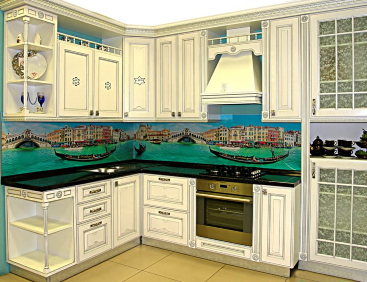 Глянцевый фартук (КОМПОЗИТ) KM 41_4