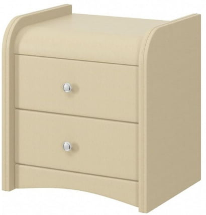 Тумба прикроватная с 2-мя ящиками №3 Бежевая_0