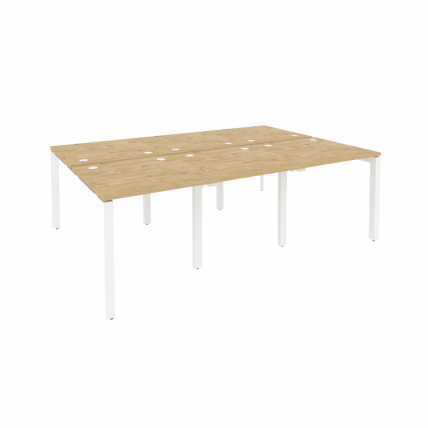 Рабочая станция на П-образном м/к ONIX O.MP-D.RS-6.0.8 Тиквуд Светлый/Белый_0