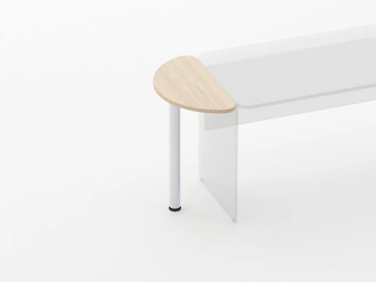 Приставка-полукруг Glassy 2.14 Бук светлый_1