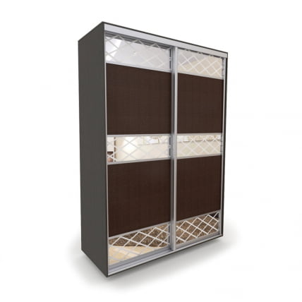 Шкаф-купе 2-х дверный Акцент-Лайн КР 1000х600  Венге_0