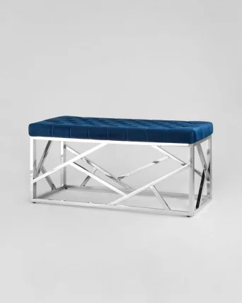 Банкетка АРТ ДЕКО велюр Синий_1