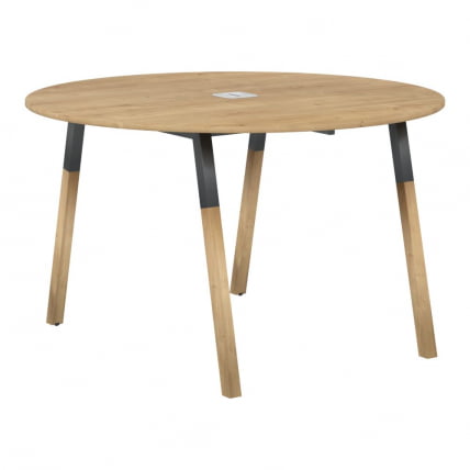 Конференц-стол Forta FRST 1250 Дуб Гамильтон Черный графит_0