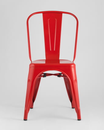 Стул TOLIX с высокой спинкой Красный глянцевый_2