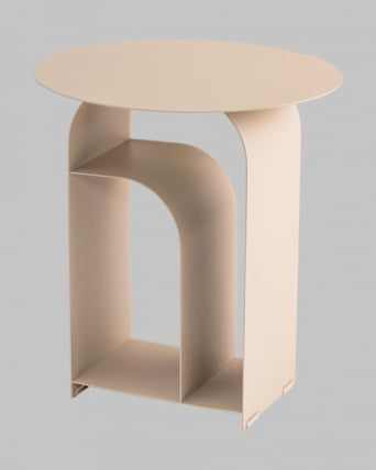 Журнальный столик Arwel металл бежевый_0