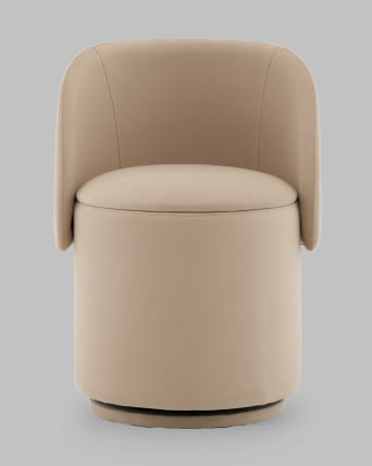 Пуф-трансформер Таунсвилл вращающийся с ящиком велюр бежевый_2