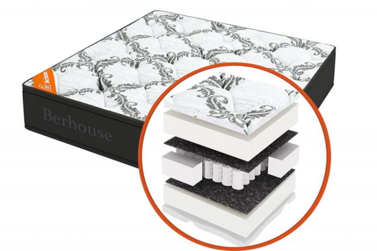 Матрас Mega холкон TFK Gray Night (Berhouse) Размер: 1800х2000 мм_0