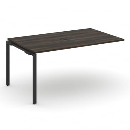 Проходной наборный элемент переговорного стола CONCEPT CN.NPRG-014 Дуб Мали Черный_0